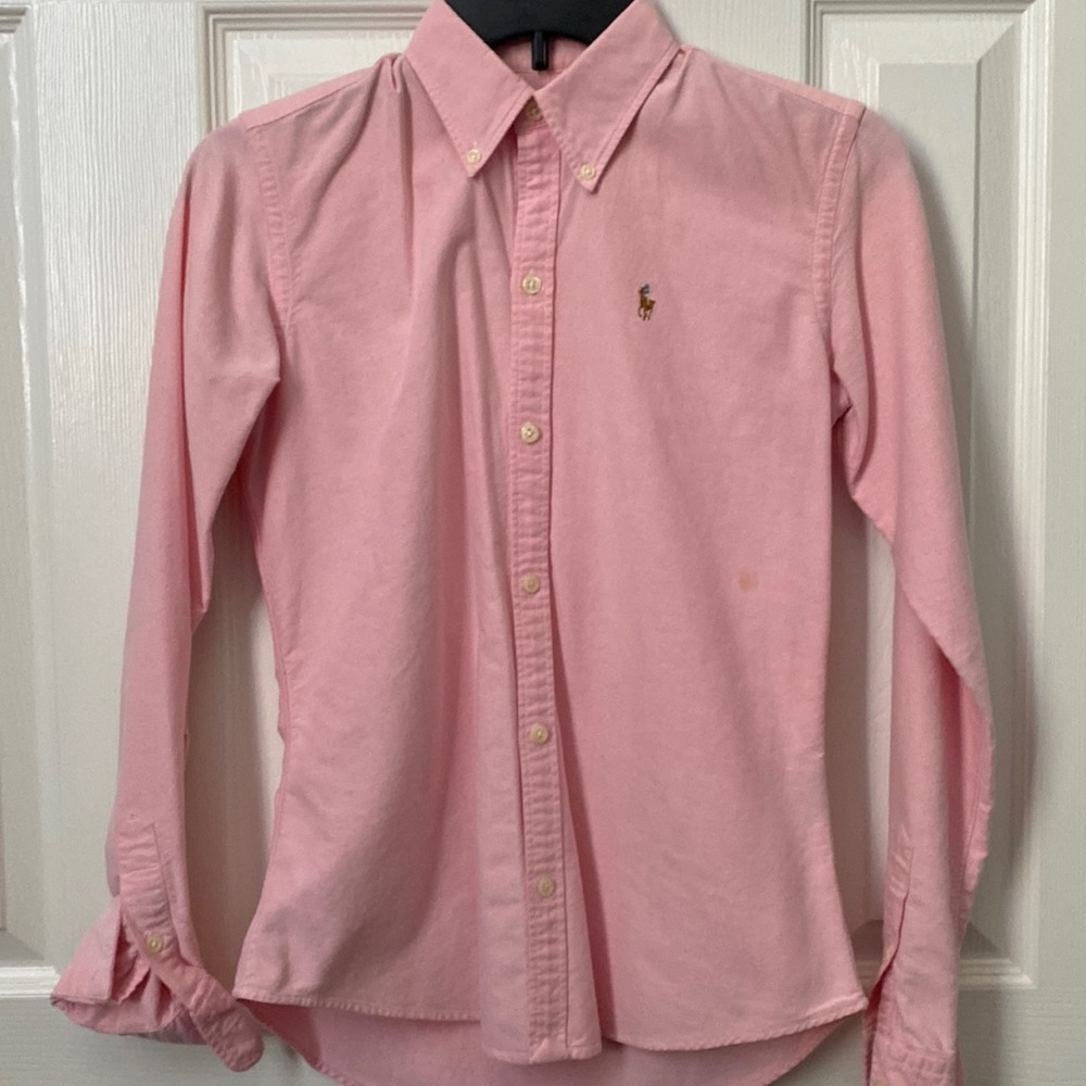 Ralph Lauren 100% cotton button down shirt - Pink